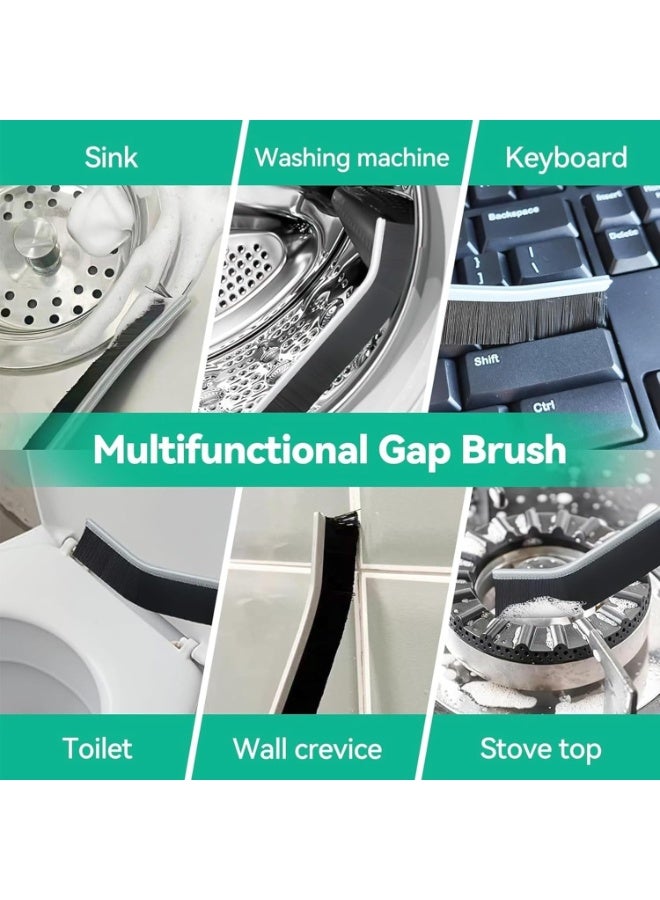 2-Piece Crevice Cleaning Brush Set – Hard-Bristled Scrub Brushes for Tight Gaps, Bathroom, Kitchen, Grout, Faucets, Windows, and Car Cleaning - Image 5