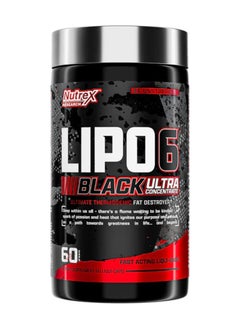 Nutrex Research Lipo6 Black Ultra Concentrate 60 capsules  - Image 1