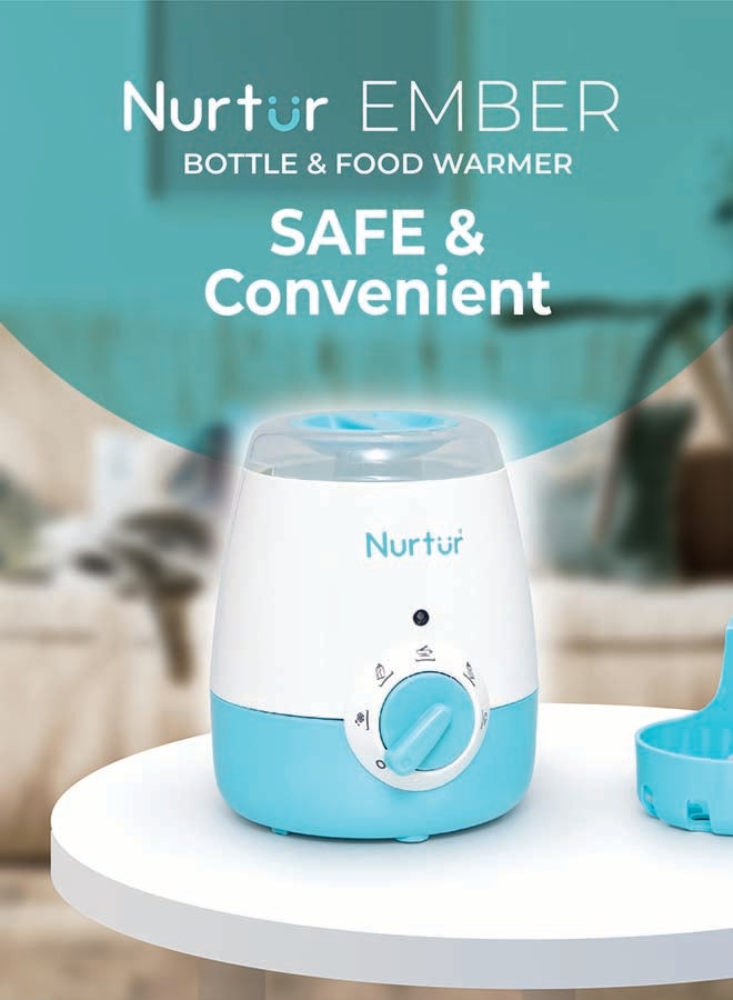 Nurtur Nurtur Ember Bottle and food warmer, Easy to use design, auto shut off, UK Plug, led Timer Function, Rotary Knob  - Image 2