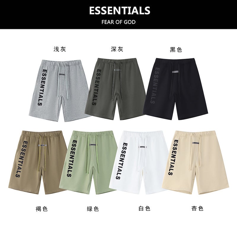 Fog Multi-Line Side Silicone Shorts Essentials American Trend High Street Loose Casual Ins Five-Point Pants - Image 2