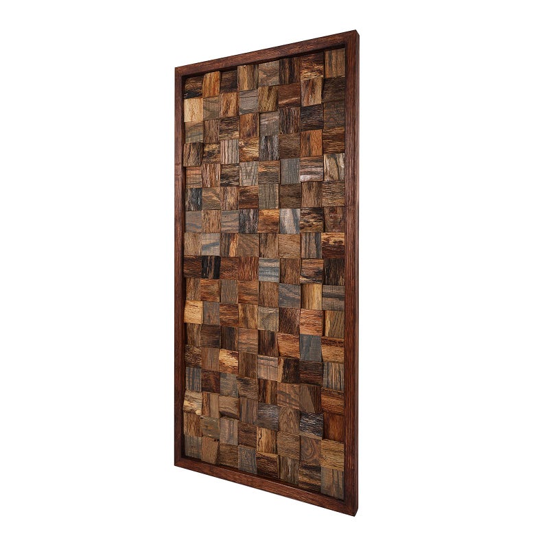 CONSDAN Wood Wall Decor | USA Grown Hardwood, Rustic Wooden Wall Art, Home Decorations for Living Room and Bedroom Aesthetic, Framed and Ready to Hang, Rustic, 36" x 18" - Image 5