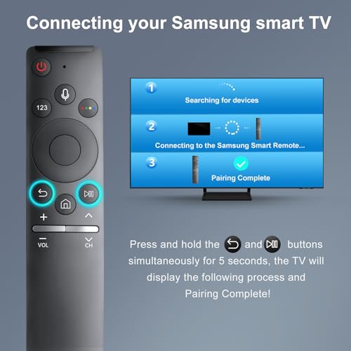OMAIC Voice Replacement for Samsung TV Remote, New Upgraded BN59-1266A for Samsung Smart TV Remote with Voice Function - Image 3