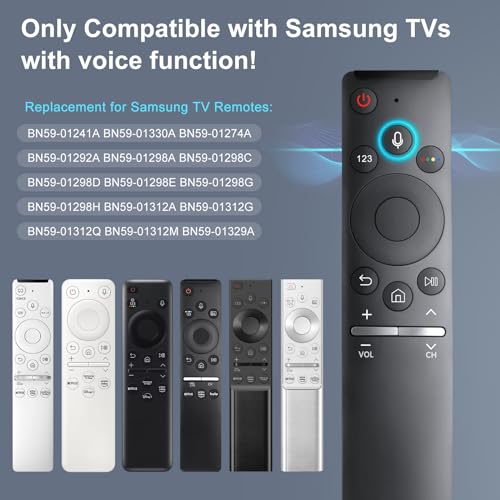 OMAIC Voice Replacement for Samsung TV Remote, New Upgraded BN59-1266A for Samsung Smart TV Remote with Voice Function - Image 2