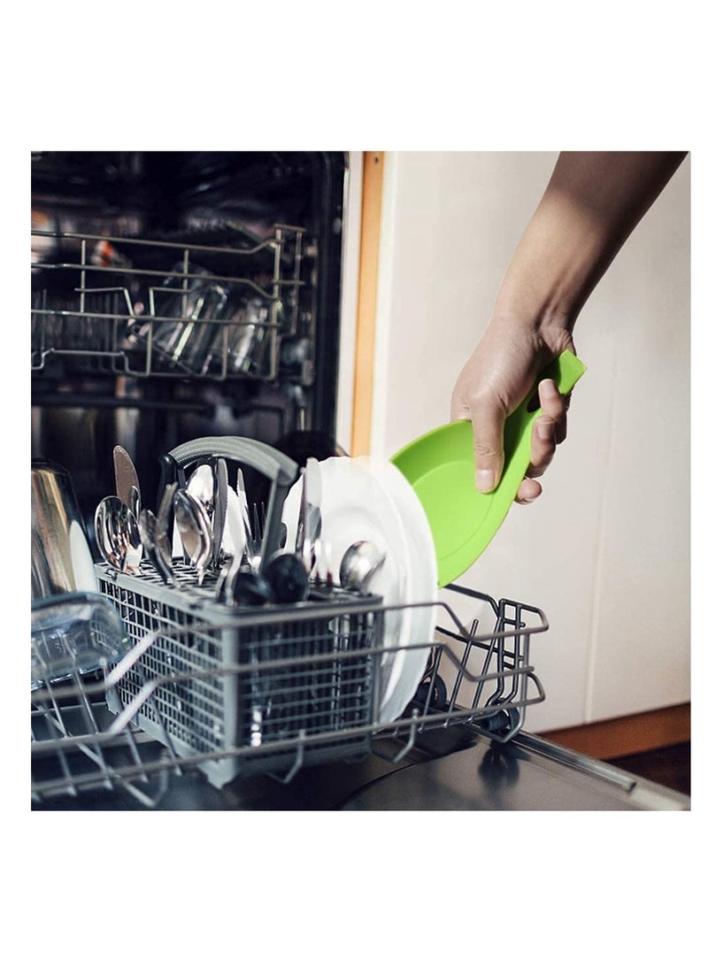 حامل ملعقة سيليكون لمستلزمات الطهي مقاوم للحرارة، حامل مكشطة لراحة سطح المطبخ وموقد الطهي - Image 4