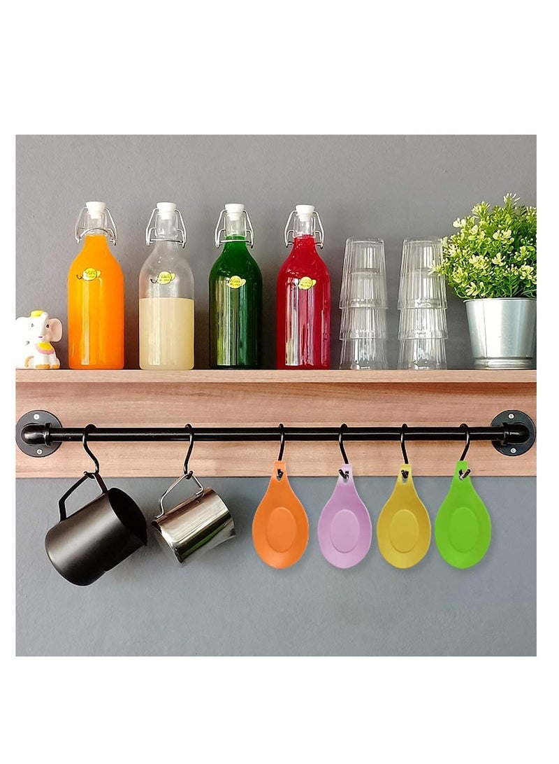 حامل ملعقة سيليكون لمستلزمات الطهي مقاوم للحرارة، حامل مكشطة لراحة سطح المطبخ وموقد الطهي - Image 3