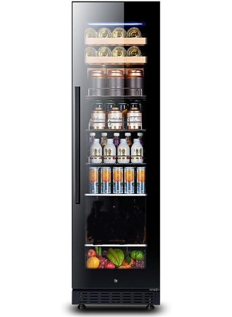 Cool Baby 150L Constant-Temperature Ice Bar Wine Cabinet, Air-cooled Red Wine Cabinet, Household Built-in Beverage Refrigerator,0-22℃ - Image 1