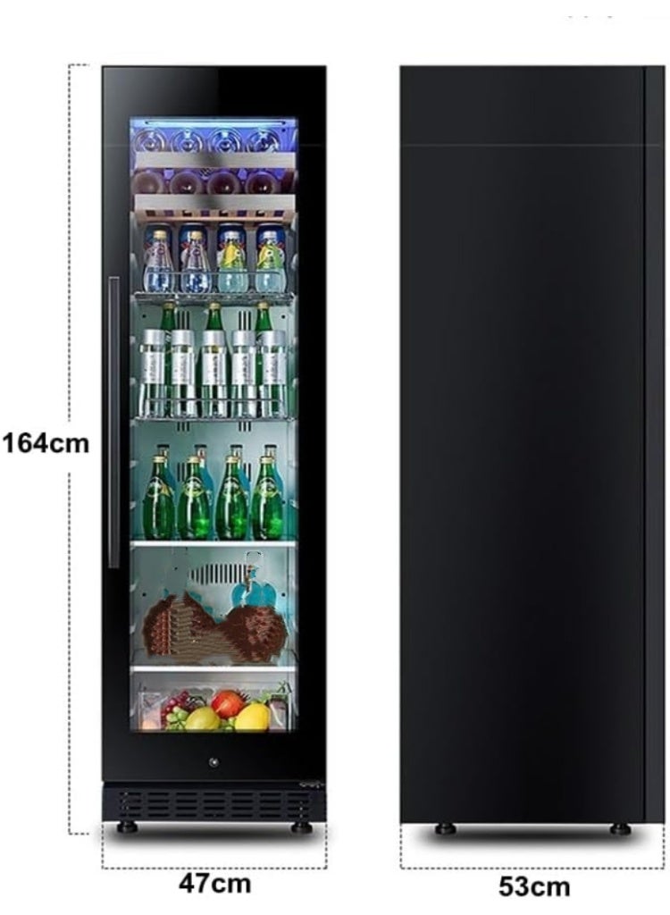 Cool Baby 150L Constant-Temperature Ice Bar Wine Cabinet, Air-cooled Red Wine Cabinet, Household Built-in Beverage Refrigerator,0-22℃ - Image 5