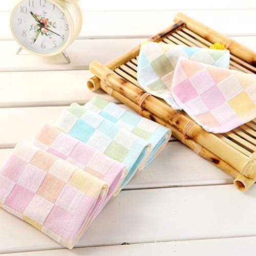 Fashiol Womens and Kids Soft Cotton Towel Hankies Multicolour Set of 6 Size 105 x 105 inch - Image 3