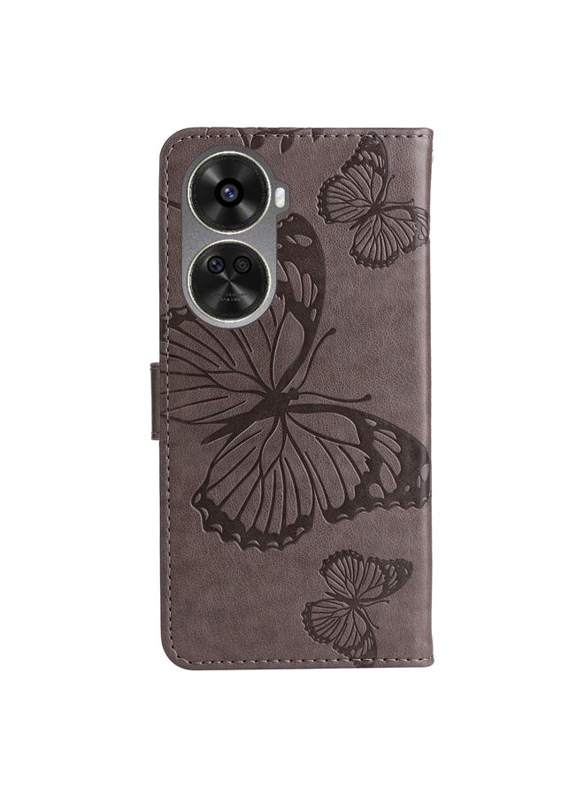 S-TOP Case For Huawei nova 12 SE / nova 11 SE 3D Butterfly Embossed Pattern Flip Leather Phone Case - Image 3