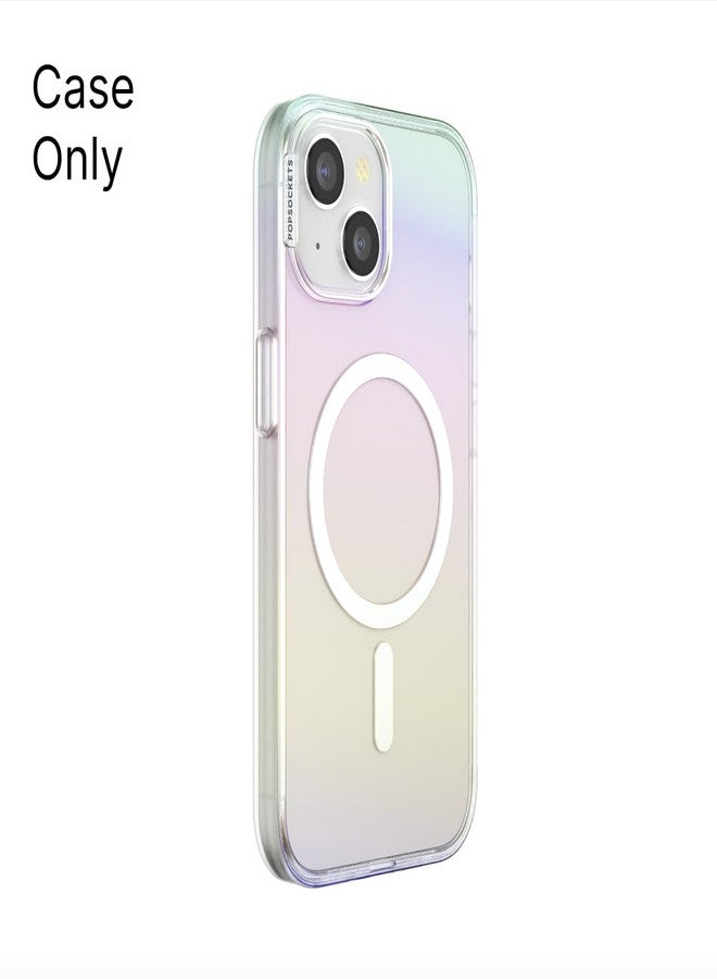 POPSOCKETS حافظة PopSockets لجهاز iPhone 15 متوافقة مع MagSafe، حافظة هاتف لجهاز iPhone 15، متوافقة مع الشحن اللاسلكي، حافظة فقط، لامعة وجميلة - Image 3