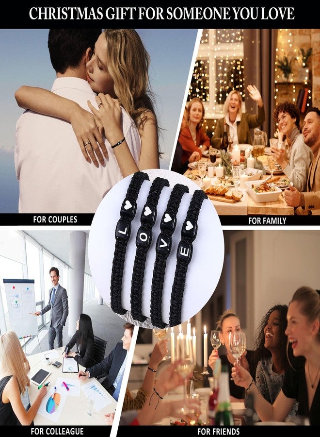 SUMMER LOVE أساور متطابقة للأزواج بحروف أولية للأشخاص الرجال والنساء هدية لطيفة لعيد الميلاد وذكرى الزواج أفكار هدايا للأزواج البعيدين له ولها صديق وصديقة ابن أفضل صديق (A) - Image 4