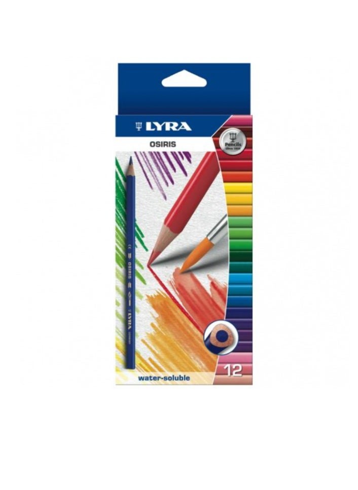 Lyra 12 Pieces Multicolor Wooden Colouring Pencils Set German 