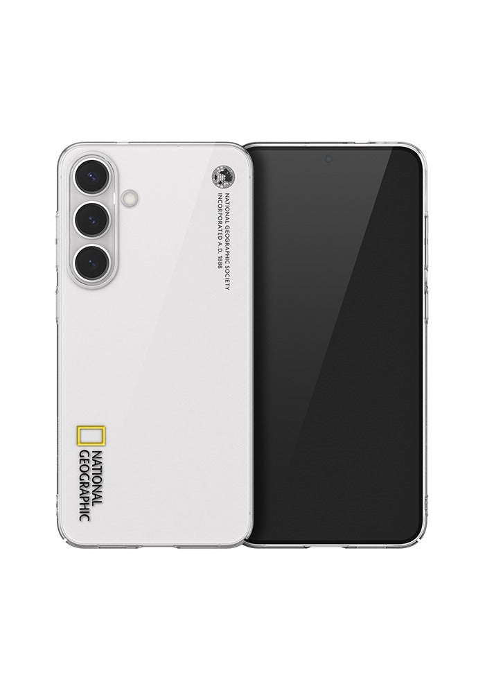 NATIONAL GEOGRAPHIC حافظة كريستال سليم فيت V4 من ناشيونال جيوغرافيك لجهاز Galaxy S25 Plus - شفافة - Image 1