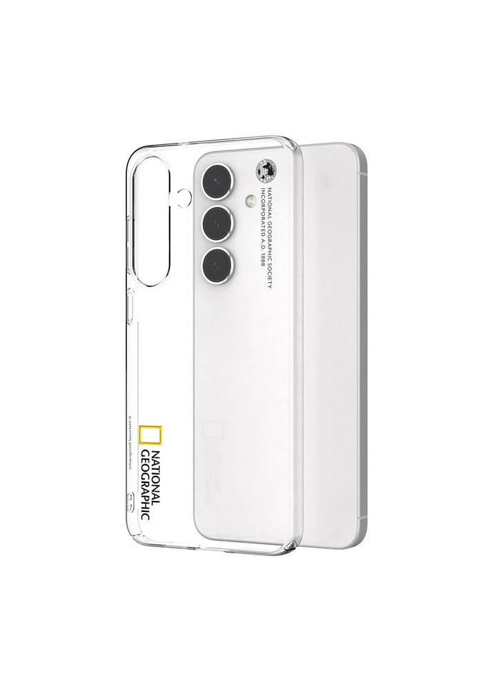 NATIONAL GEOGRAPHIC حافظة كريستال سليم فيت V4 من ناشيونال جيوغرافيك لجهاز Galaxy S25 Plus - شفافة - Image 4