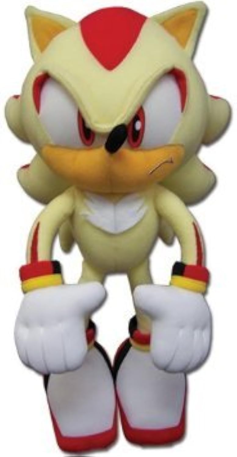 Great Eastern Entertainment GE Animation Great Eastern GE-52631 Sonic The Hedgehog Super Shadow Stuffed Plush, 12" - Image 3