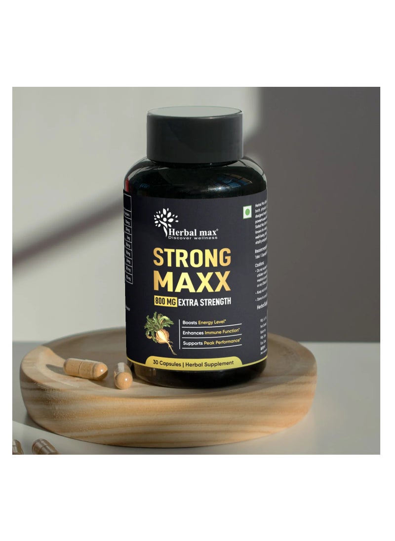 Herbal Max Herbal Max Strong Maxx 30 capsules  - Image 2