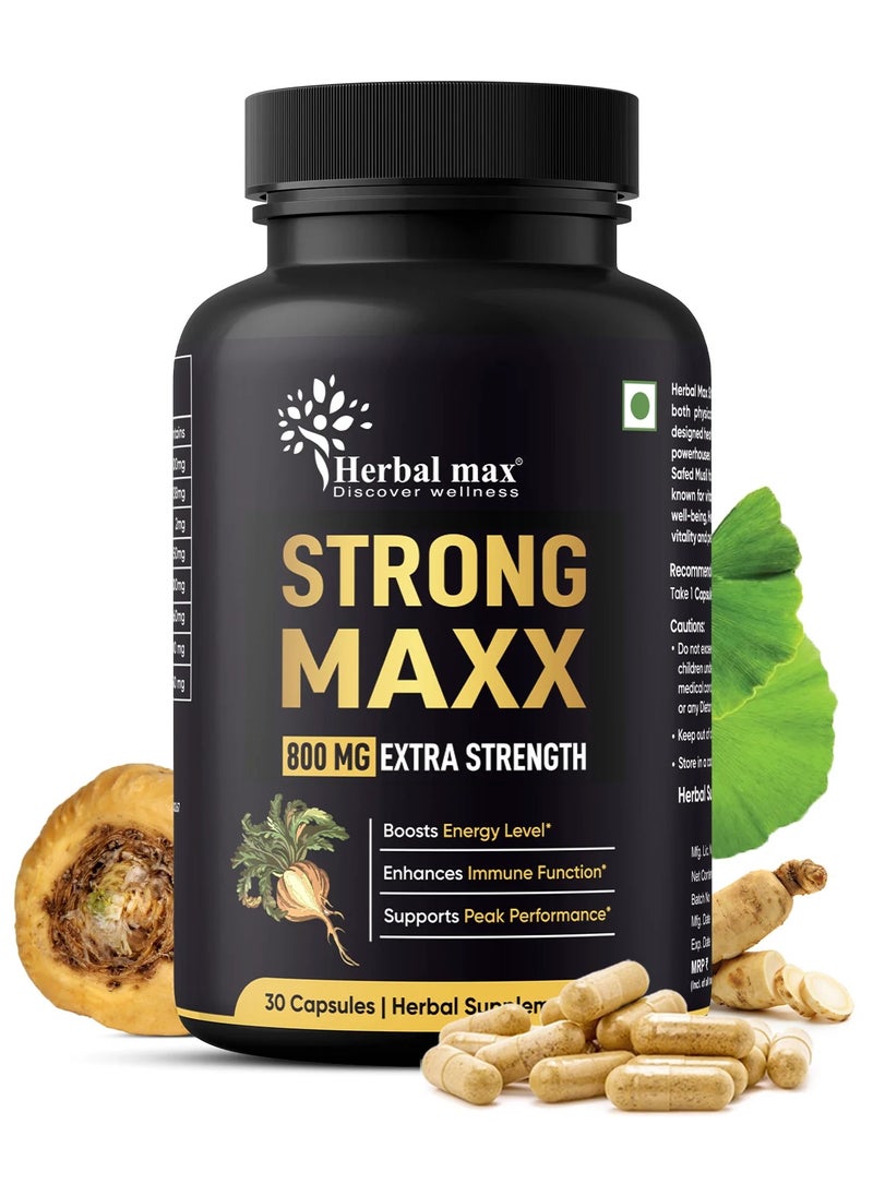 Herbal Max Herbal Max Strong Maxx 30 capsules  - Image 1