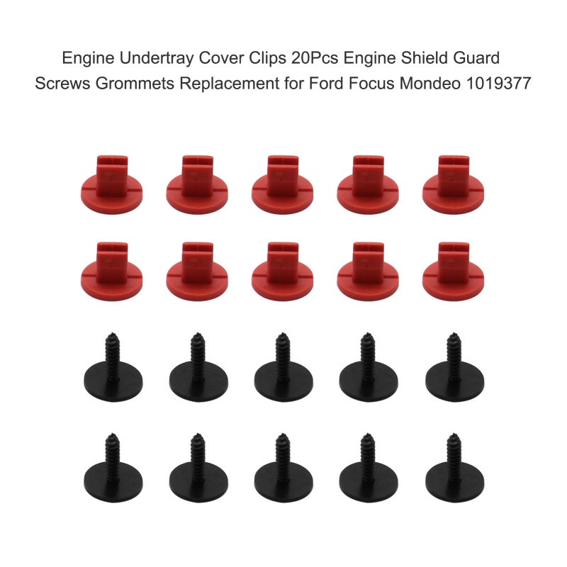 Car Clips Replacement: High-Quality Plastic 10mm x 8mm Grommets - Durable OEM Standard Engine Protection for Ford Focus MK2, MK3, Mondeo MK3, MK4 - Image 2