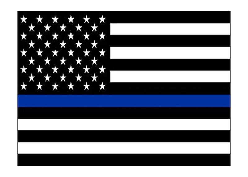 Rogue River Tactical Thin Blue Line Blue Lives Matter Flag Sticker Vinyl Decal Support of Police and Law Enforcement Officers 6 Pack - Image 2