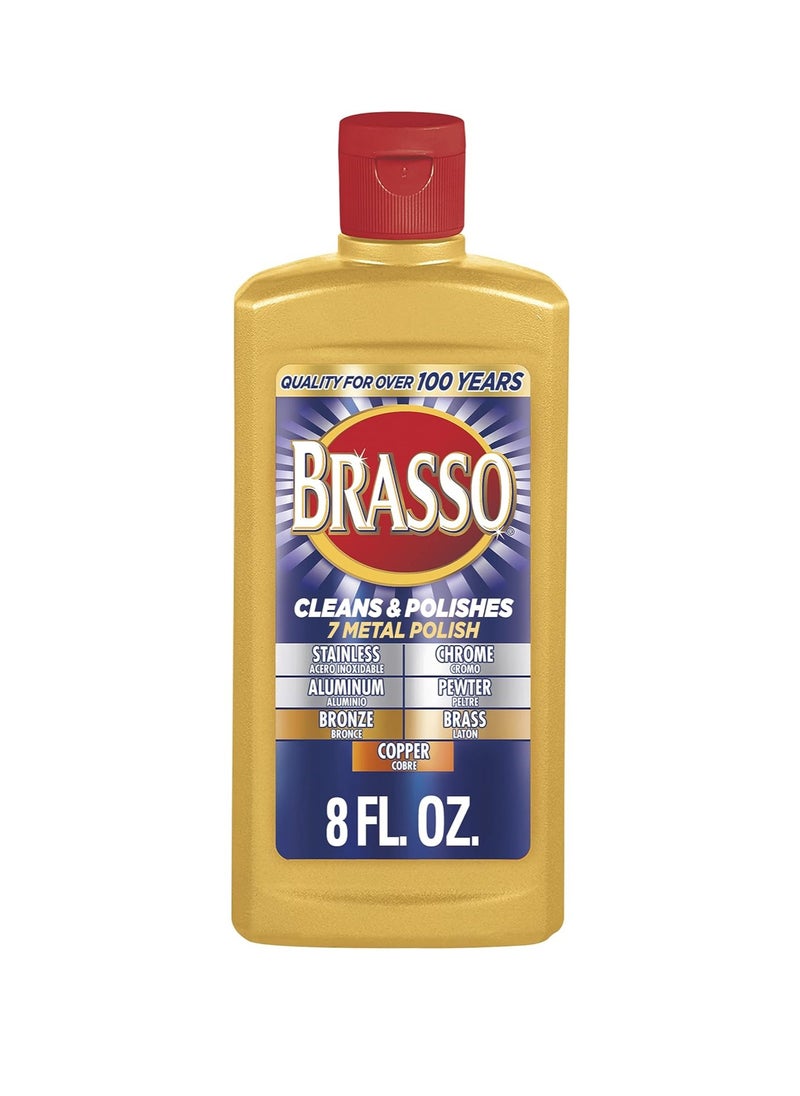Brasso 2660089334 ملمع معادن متعدد الأغراض، 8 أونصة  - Image 1