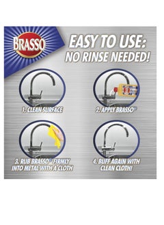 Brasso 2660089334 ملمع معادن متعدد الأغراض، 8 أونصة  - Image 4