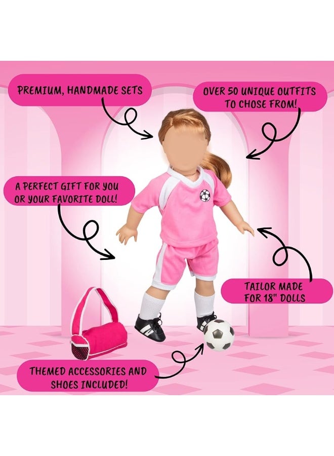 4pc Pink Bunny Raincoat Doll Outfit w Rabbit Plush 18 Doll Clothes  Accessories Compatible w American Girl Dolls Set includes Raincoat Umbrella Boots  Pet Bunny Gifts for Girls