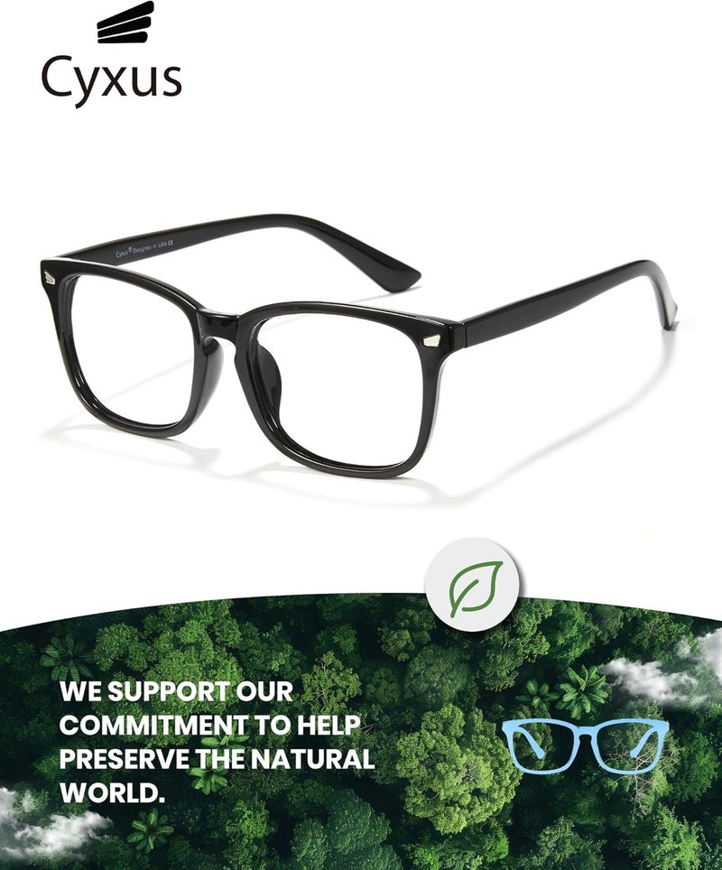 Cyxus Blue Light Glasses for Men Women Reduce Eye Strain UV Blocking for Computer Screen 8082 - Image 5