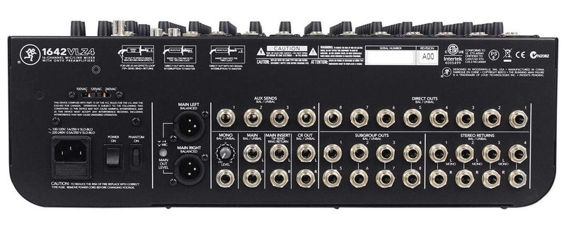 Mackie VLZ4 Series, 16-channel, Compact Mixer with Ultra-wide 60dB gain range and 10 Onyx Mic Preamps (164VLZ4) - Image 5