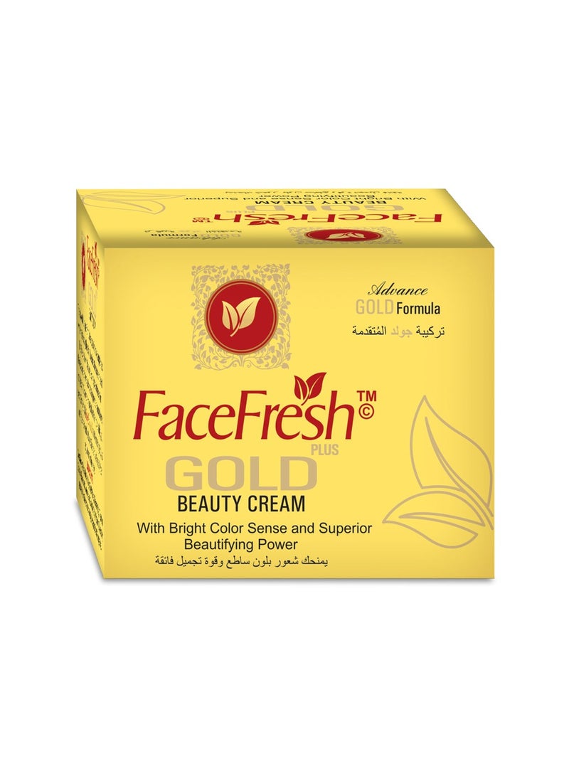 Face Fresh Gold Plus Beauty Cream - Removes Acne, Dark Spots, Fine Lines & Wrinkles - For All Skin Types 30g - Image 1