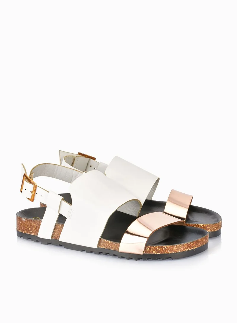 Qupid Sling Back Slide Sandals