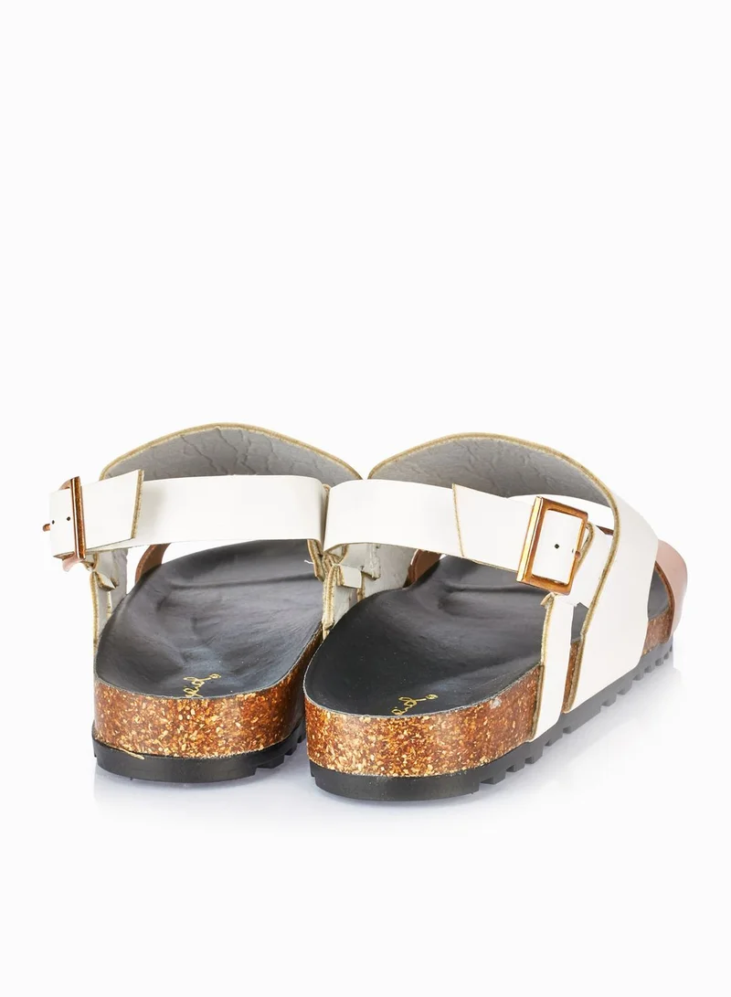 Qupid Sling Back Slide Sandals