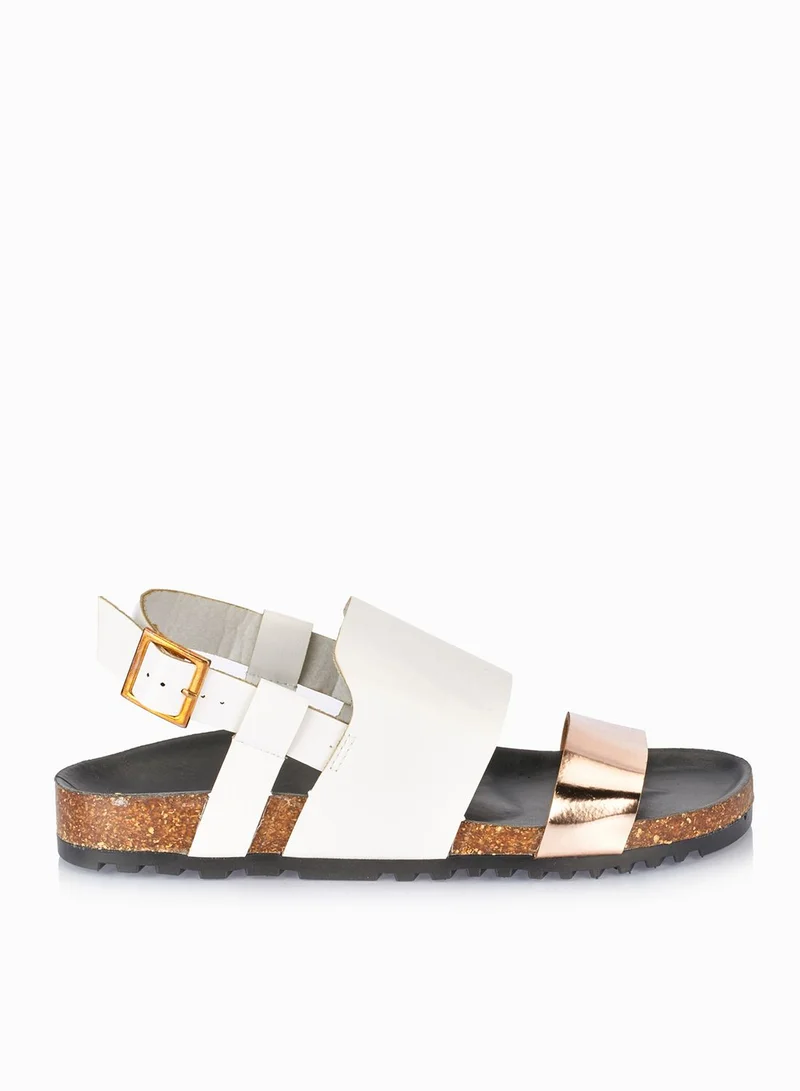 Qupid Sling Back Slide Sandals