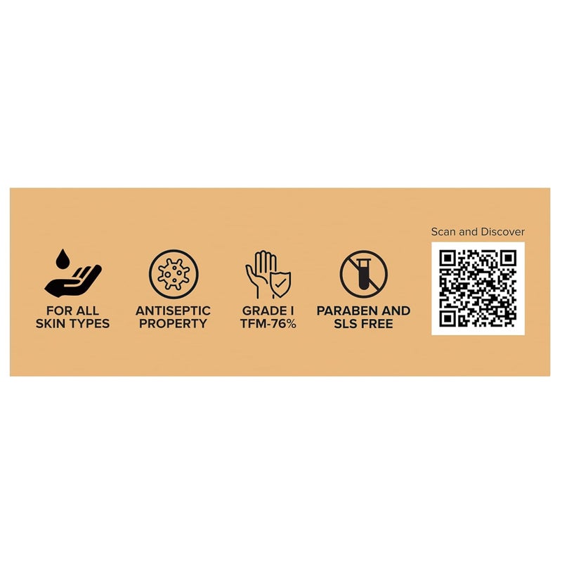 Jiva Ayurveda Haldi Chandan Bathing SoapNatural Haldi Chandan Soap  75 gm   Pack of 8 - Image 5
