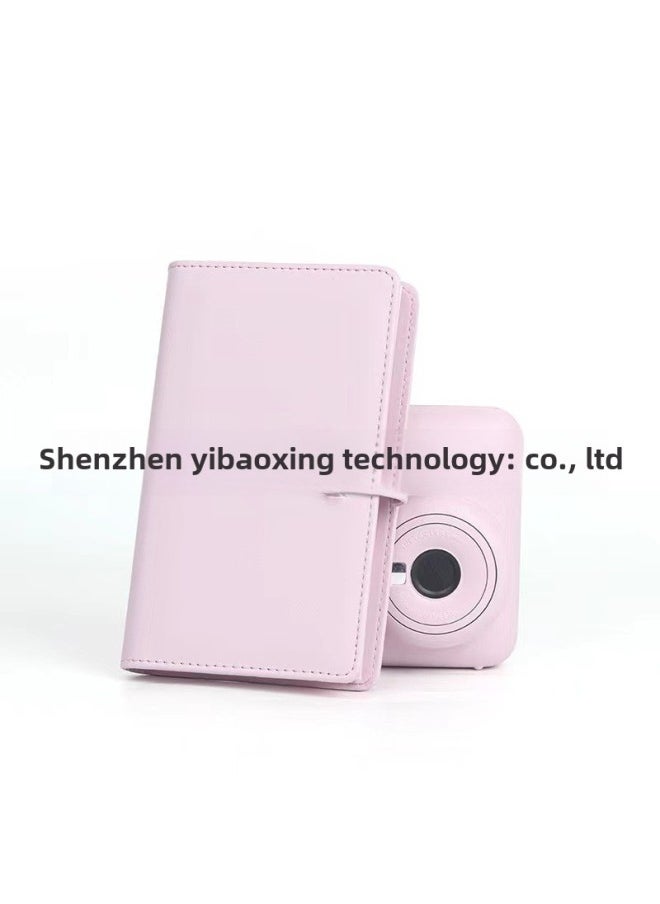 Generic 108 Pages PU Photo Album Instant Camera 3 Inch Photo Book Credit Card Storage Anime Card Holder Neutral Brand Quick Delivery-Color:Light Sakura Powder  - Image 1