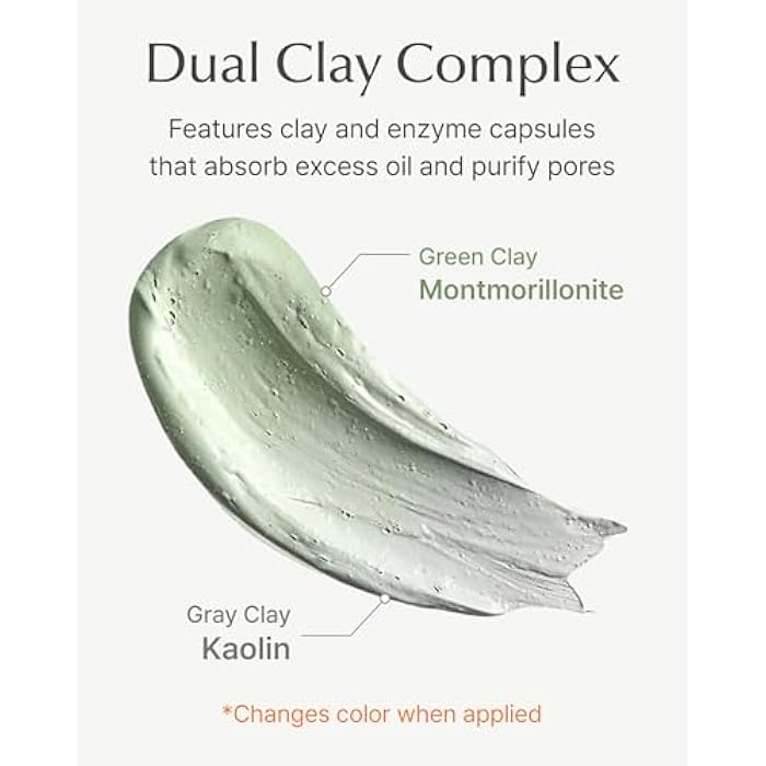 SU:M One Minute Clay Mask - Pore Cleanser & Hydrating 2-in-1 Korean Face Mask and Facial Cleanser for Blackheads, Exfoliation & Smooth Skin, 5.07 fl oz - Image 5