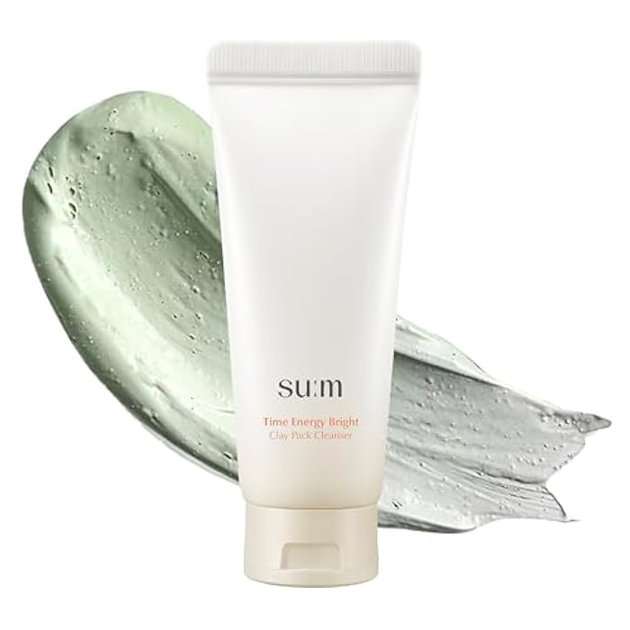 SU:M One Minute Clay Mask - Pore Cleanser & Hydrating 2-in-1 Korean Face Mask and Facial Cleanser for Blackheads, Exfoliation & Smooth Skin, 5.07 fl oz - Image 1