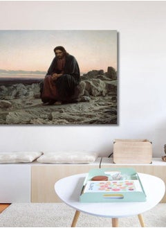 Generic Ivan Kramskoy Christ in the Wilderness 1872 Canvas Wrapped or Framed Giclee Wall Art Print Handmade Gift, Christmas Gift, Canvas Wall Art  - Image 1