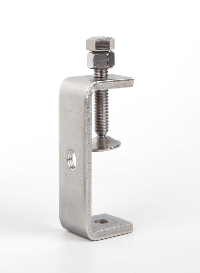 Luluxing Pack of 2 Heavy Duty C Clamp 304 Stainless Steel C Clamp 65MM/2.6Inch Wide Jaw Opening Tiger Clamp Woodworking Clip - Image 3