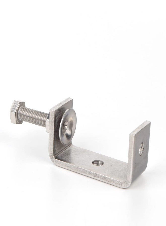 Luluxing Pack of 2 Heavy Duty C Clamp 304 Stainless Steel C Clamp 65MM/2.6Inch Wide Jaw Opening Tiger Clamp Woodworking Clip - Image 4