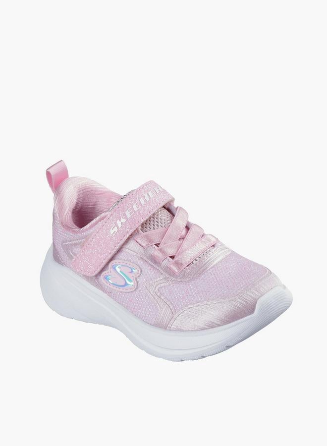 سكيتشرز حذاء رياضي بناتي موجة  بشريط لاصق - Image 1