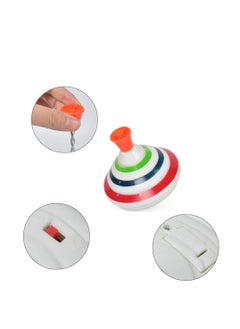 KASTWAVE Push Down Spinning Top Toy, Gyroscope Spinning Top Game LED Spinning Activity Toys with Music, Peg-top Hand Spinning Gyro Toy Gift for Kids Gift Party Favors, Music Spinning Top Toy（Color Random）  - Image 3