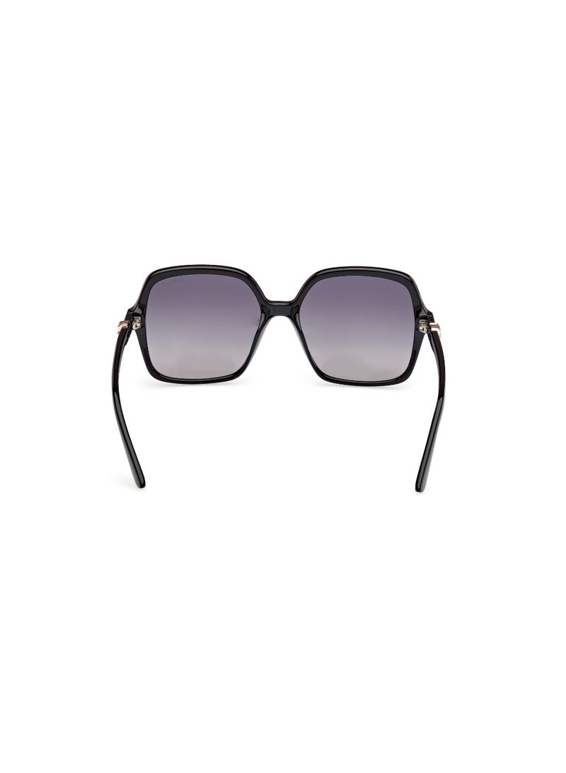 GUESS FULL RIM FEMALE SQUARE BLACK INJECTED SUNGLASSES - Image 4