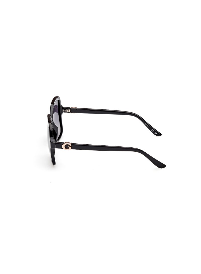 GUESS FULL RIM FEMALE SQUARE BLACK INJECTED SUNGLASSES - Image 2