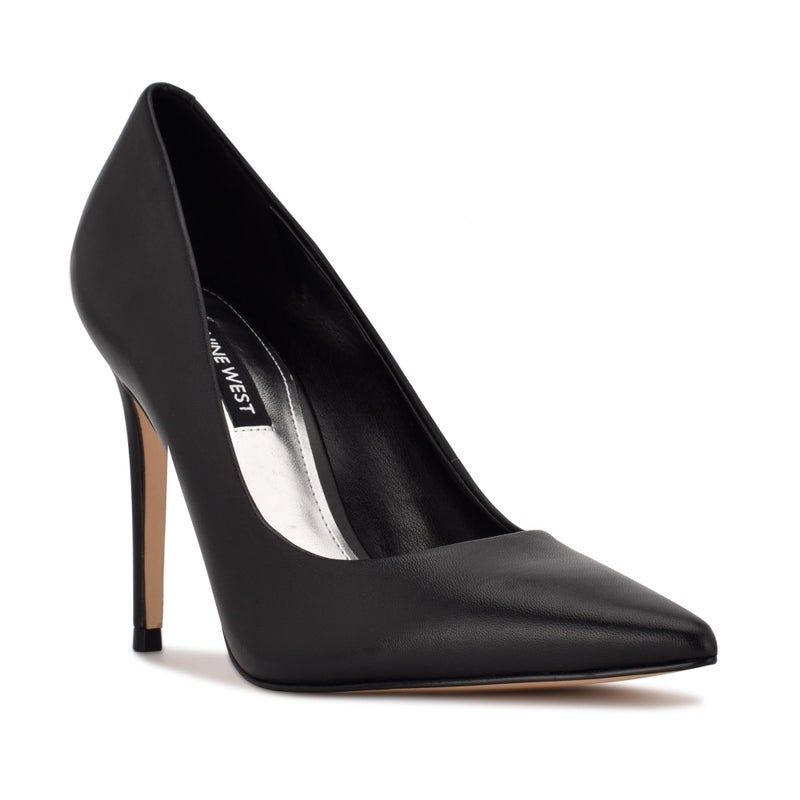Nine West Women's Fresh Pump, Black Leather, 6.5 - Image 2