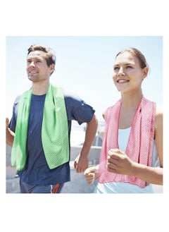 Y&D Chill Ice Cooling Towel Neck Wrap - 40x12’’ Microfiber Sports for Instant Relief and Stay Cool in Yoga, Golf, Gym, Fitness, Summer Outdoor Activities  - Image 3