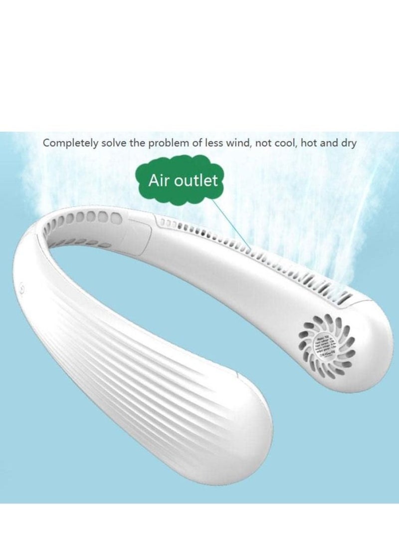 Cool Baby Neck Fan USB Small Fan Folding Bladeless Neck Fan Black  - Image 3