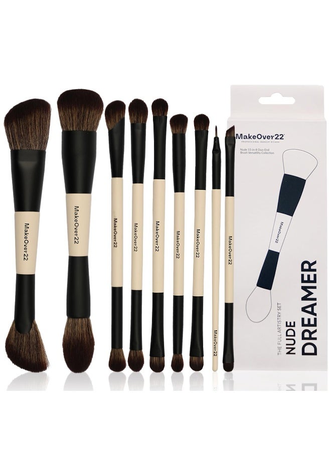 Makeover 22 MakeOver22 Nude Dreamer (15-in-8) Brush Set - Image 1