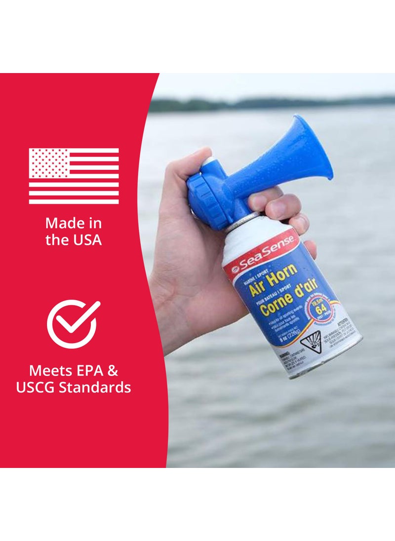 SeaSense SeaSense Air Horn – Large Size (3.5 oz), 118 dB – Loud 1 Mile Range, Meets EPA & USCG Standards – Great for Boat & Marine Safety, Ideal for Sporting Events Such as Football & Soccer  - Image 4