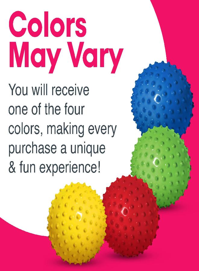 Edushape The Original Sensory Ball for Baby - 7” Solid Primary Color Baby Ball That Helps Enhance Gross Motor Skills for Kids Aged 6 Months & Up - Pack of 1 Vibrant and Unique Toddler Ball for Baby - Image 2