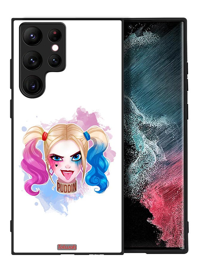 Tolwak Samsung Galaxy S22 Ultra 5G Protective Case Cover Harley Quinn Art - Image 2